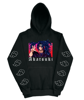 Худі аніме "Наруто. Ітачі. Акацукі" XL Чорна (narutohoodie-00-008-XL)