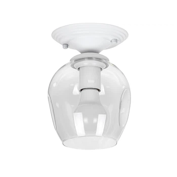 Люстра потолочная Light House LS-18142F-1 WH+CL белая, плафон белый