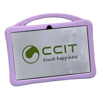 Планшет дитячий CCIT KT5 MAX, що розвиває із захистом для очей чохлом та канцелярським набором Фіолетовий