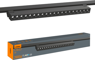 Трековый светильник VIDEX TR06 30W 4100K черный (VL-TR06-304B)