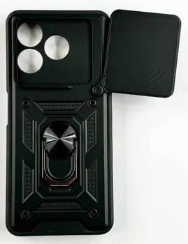 Чохол Camshield з кільцем-підставкою на Nubia V60 Design / (black)