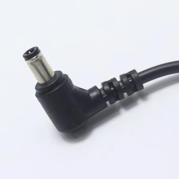 Кабель DC M to M 50cm (0.5m) угловые конекторы (90 градусов) 5.5x2.1mm black | Для роутера, ONU, GPON, терминала, конвертера, камеры