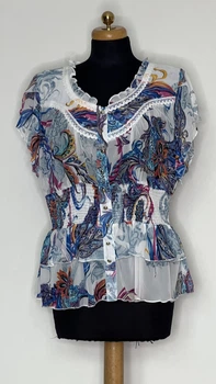 Блузка кольорова шифонова 3XL Agmi