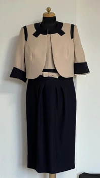 Костюм жіночий: сукня та жакет L Elza fashion