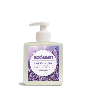 Жидкое органическое мыло Sodasan Lavender-Olive успокаивающее с лавандовым и оливковым маслами 300 мл