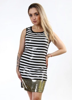 Сукня жіноча Guess S Чорно-білий (GDG-w54k0ow7200n-Black-and-white)