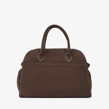 Сумка женская кожаная саквояж большая Regina Notte Travel bag 3787 Шоколад