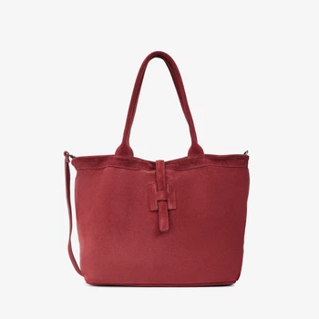 Сумка женская кожаная тоут средняя Regina Notte Tote 3763 Винный