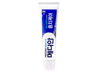 Освежающая зубная паста для профилактики кариеса Median Fresh Blue Toothpaste, 120г (8809925134171)