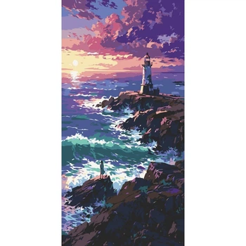 Картина по номерам "Волнующее море" Art Craft 11573-AC 40х80 см
