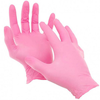 Нитриловые перчатки Mercator Nitrylex Pink XS розовые 50 пар