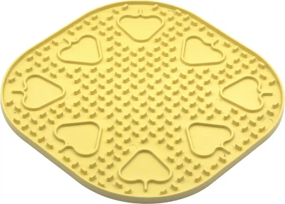 Килимок для злизування ласощів та їжі Fiboo Snoopy 25x25 см Жовтий (FIB0252)