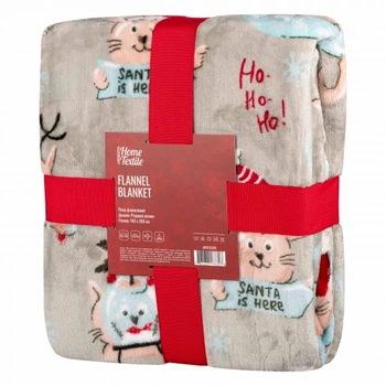 Плед Ardesto Flannel 100% полиэстер 160х200см рождественские котики (ART0120PB)