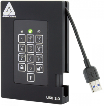 Dysk twardy Aegis Fortress 1TB USB 3.0 Black (A25-3PL256-1000F)