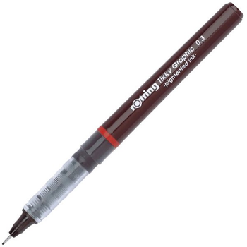 Zestaw cienkopisów Rotring Tikky Graphic 0.3 mm 12 szt Czarne (23501170814752)