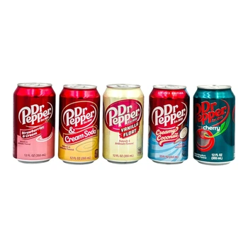 Напій сильногазований Dr.Pepper MIX 5 355 мл USA (набір із 5 штук)