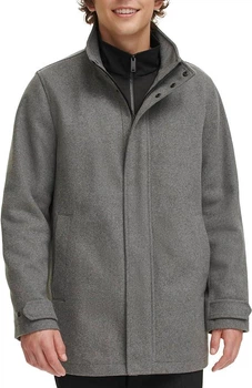 Мужская куртка-пальто Dockers by Levi's Wool Melton Шерсть Color: Light Grey размер: L