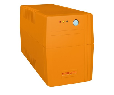 Джерело безперебійного живлення Makelsan Lion650VA (390W) Standby-L, LED, 170-280VAC, AVR 1st, 2xSCHUKO socket, 1x12V7Ah, Plastic Case