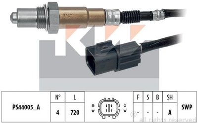 Лямбда-зонд KW (аналог EPS 1.998.259/Facet 10.8259) (498259)