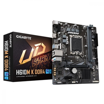 Материнська плата s1700 Gigabyte H610M K DDR4 MicroATX Intel H610 HDMI 1xM.2 GbE LAN mATX