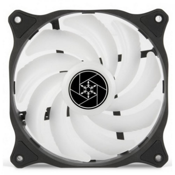 Кулер для корпусу SilverStone Air Blazer AB120R-ARGB 120мм 600-2200 rpm 4pinPWM 3pin +5VARGB 7.4-35.6 dBa чорний