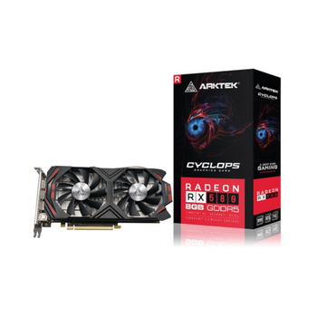 Відеокарта Arktek Radeon RX 580 8GB GDDR5 (256bit) (1244/8000) (HDMI DisplayPort DVI) (AKR580D5S8GH1)