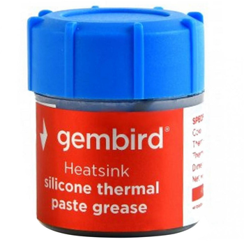 Термопаста Gembird (TG-G15-02) 4.63 W/mK банка 15г сіра