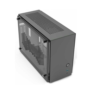 Корпус Zalman M2 Mini без БЖ 1xUSB3.0 1xUSB Type-C 1x80mm Black fan Acryl Dual-Side Panel Aluminium mITX сірий