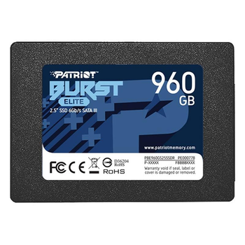 Накопичувач SSD 2.5" Patriot Burst Elite 960GB SATAIII 3D TLC (PBE960GS25SSDR)