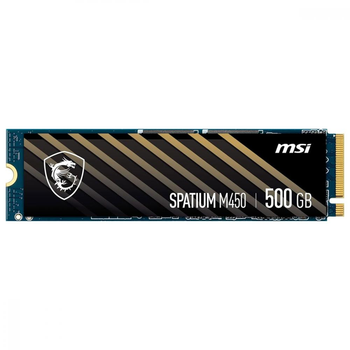 Накопичувач SSD 500GB MSI Spatium M450 M.2 2280 PCIe 4.0 x4 NVMe 3D NAND TLC (S78-440K220-P83)