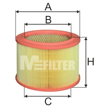 Фильтр воздушный PEUGEOT PARTNER, CITROËN XSARA, M-FILTER (A289)
