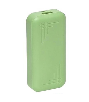 Повербанк 6000 mAh У комплекті кабель USB-Micro USB. Розмір 90*43*23мм, вага 95г зелений