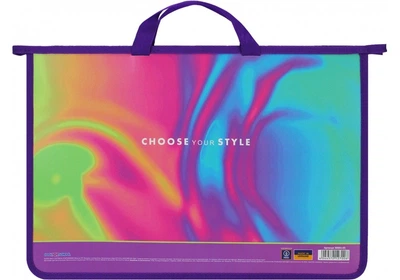 Портфель пластиковий А4 на блискавці COOLFORSCHOOL 2 відділення CHOOSE your STYLE CF30001-05