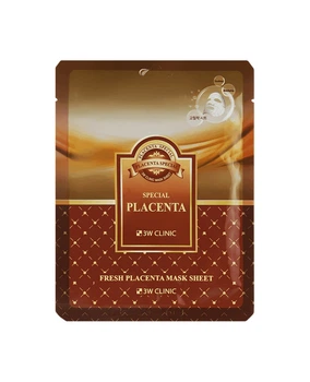Тканевая маска с плацентой 3W Clinic Fresh Placenta Mask Sheet