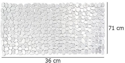 Протиковзкий килимок для ванни, душового піддону Wenko Paradise Прозорий (4008838202647)