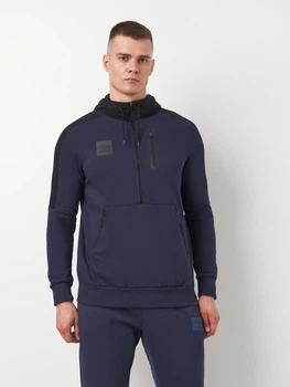 Худі утеплене чоловіче Umbro Terrace Half Zip Hoodie 66540U-9T7 M Темно-сіре (5063178232753)