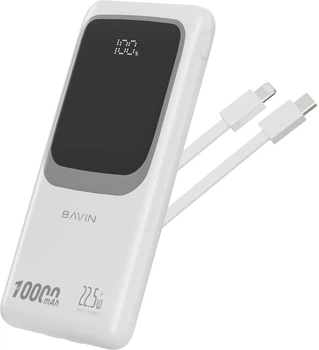 УМБ повербанк Bavin PC1029S 10000 mAh 22.5W Fast Charge White (Y-PC1029S WH)