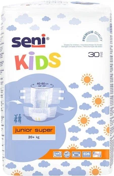 Подгузники для детей Seni Kids junior super 20+кг 30 шт