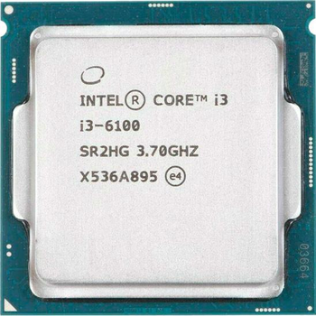 Процеcор Intel Core i3-6100 3.7GHz/8GT/s/3MB (CM8066201927202) s1151 Tray