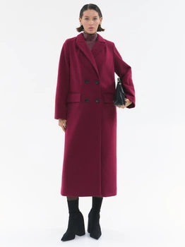 Пальто осіннє довге жіноче LiLove 290-1 SM Бордове (ROZ6501099866)