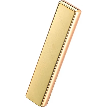 Незвичайна електронна запальничка GoldenFlame, золотиста