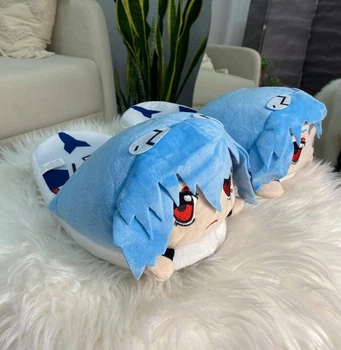 Домашні Тапочки Іграшки Кігурумі Kigurumi Аянамі Рей М'які Теплі Для Дівчинки Голубой 35-41 (Д753205)