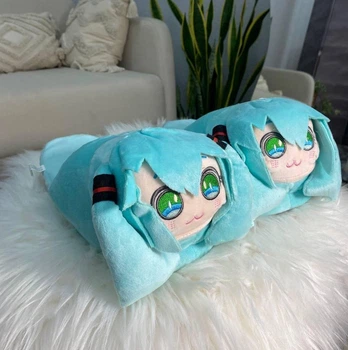Домашні Тапочки Іграшки Кігурумі Kigurumi Хацуне Міку Теплі Для Дівчинки Голубой 35-41 (Д753204)