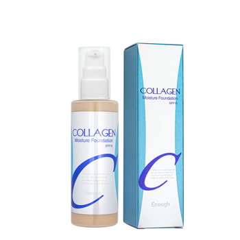 Тональна основа для обличчя Enough Collagen Moisture Foundation SPF 15 зволожуюча 100 мл, № 13 Світло-бежева