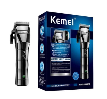 Машинка для стрижки Kemei KM-2850 для волосся та бороді з 4 насадками