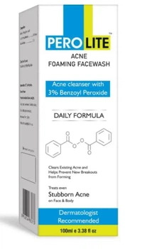 Очистительная пенка для умывания Перолайт Perolite Foaming Facewash Benzoyl Peroxide 3 % 100 ml