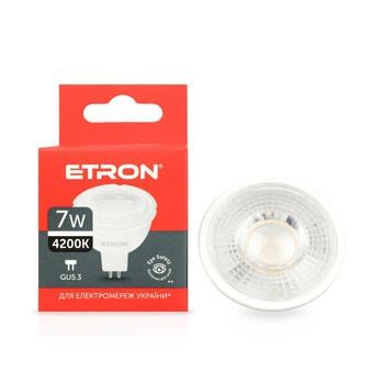 Світлодіодна LED лампа ETRON 7W GU5.3 MR16 1-ELP-854 для точкових світильників та меблів