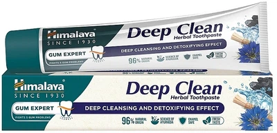 Травяная зубная паста с углем - Himalaya Gum Expert Deep Clean Herbal Toothpaste 75ml (1342952-18831657)