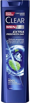Шампунь против перхоти для мужчин "Экстрасвежесть" - Clear Extra Freschezza 24H 225ml (1194384-1607158336-2)