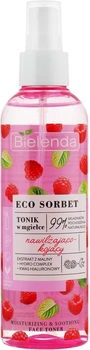 Тонік-спрей для обличчя із екстрактом малини Bielenda Eco Sorbet Moisturizing & Soothing Face Toner 200ml (909907-830846-2)